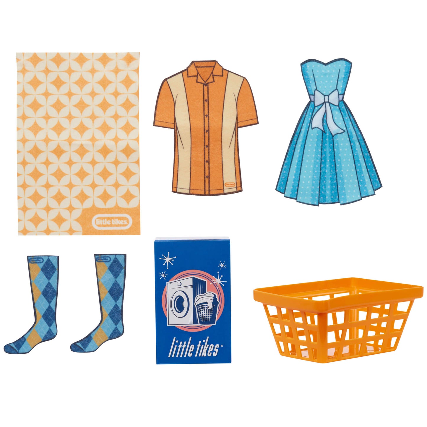First Retro Washer-Dryer - Pretend Play Laundry Set / Little Tikes Exclusive