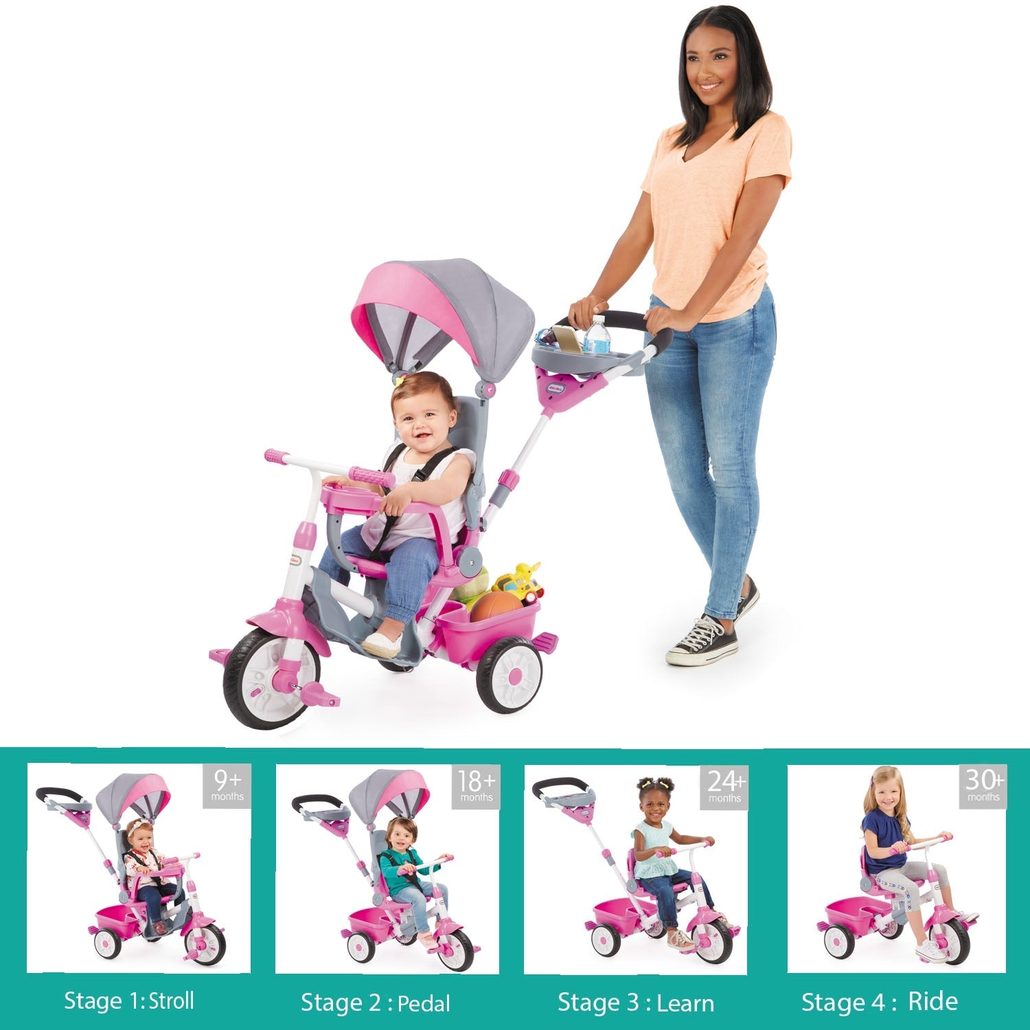 Perfect Fit 4-in-1 Trike - Pink / Little Tikes Trusted