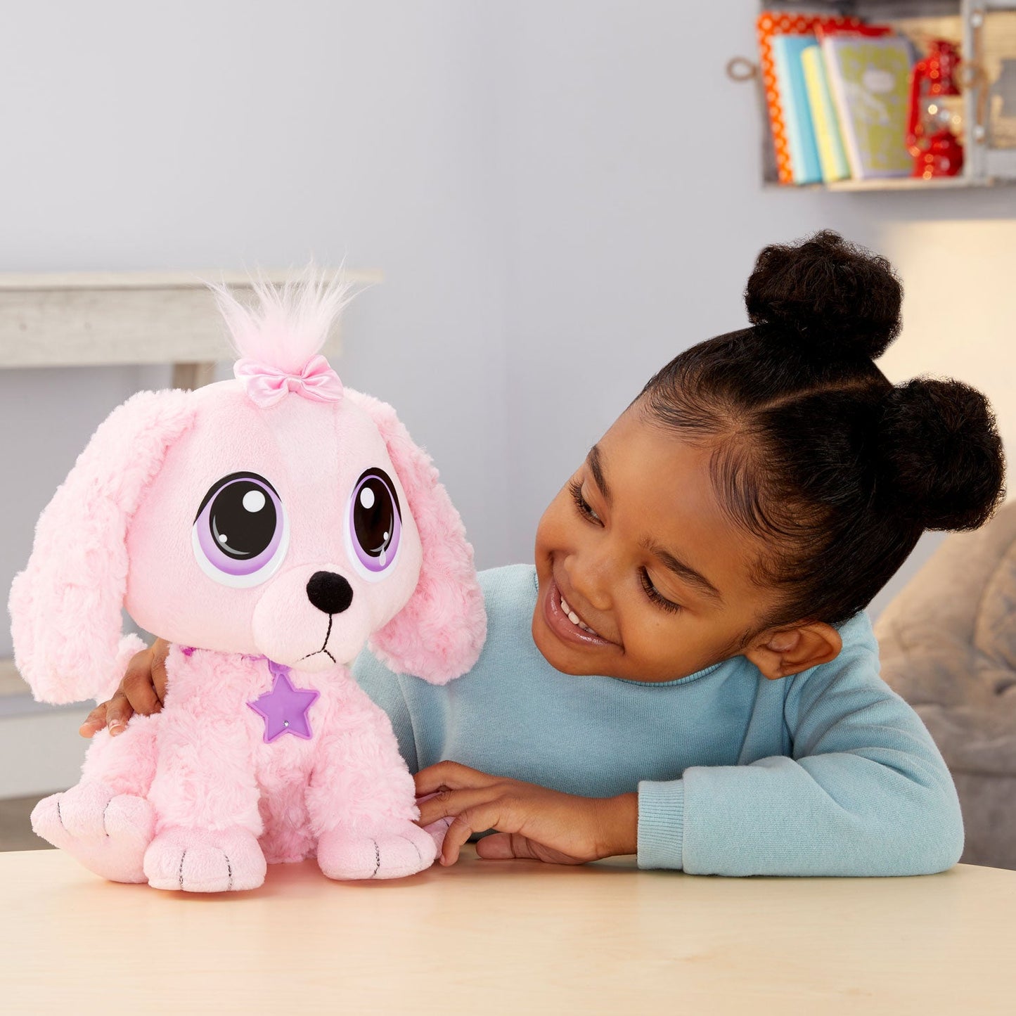 Rescue Tales Pink Poodle Plush Toy - Adoptable Pet with Doghouse / Little Tikes Value