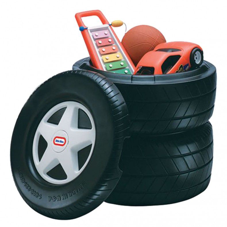Classic Racing Tire Toy Chest / Little Tikes Trusted
