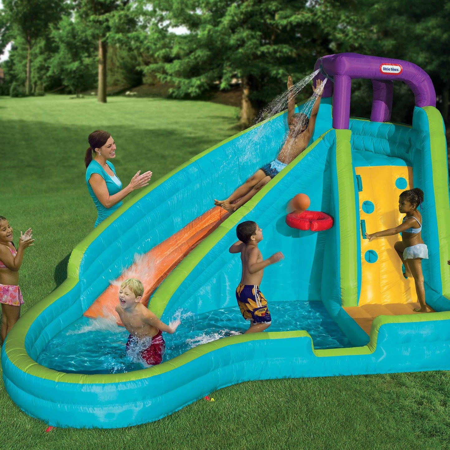 Inflatable water slide - Slam n Curve / Little Tikes Best Seller