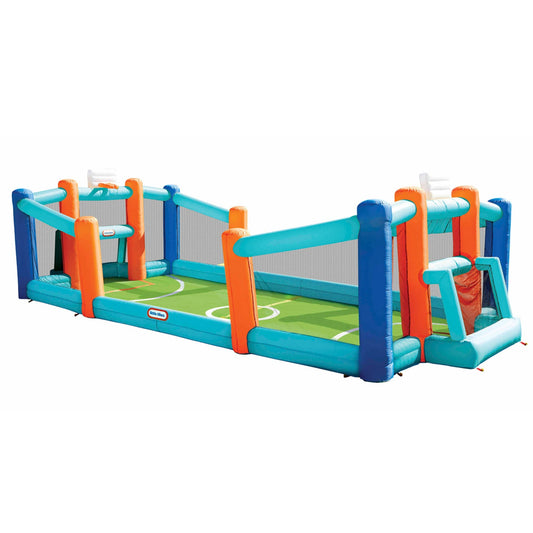 Huge Backyard Soccer & Basketball Court / Little Tikes Exclusive