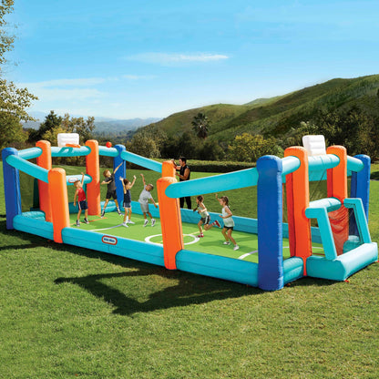 Huge Backyard Soccer & Basketball Court / Little Tikes Exclusive