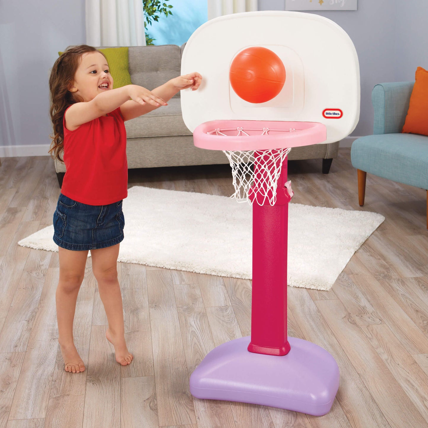 TotSports Easy Score Pink Basketball Set / Little Tikes Featured
