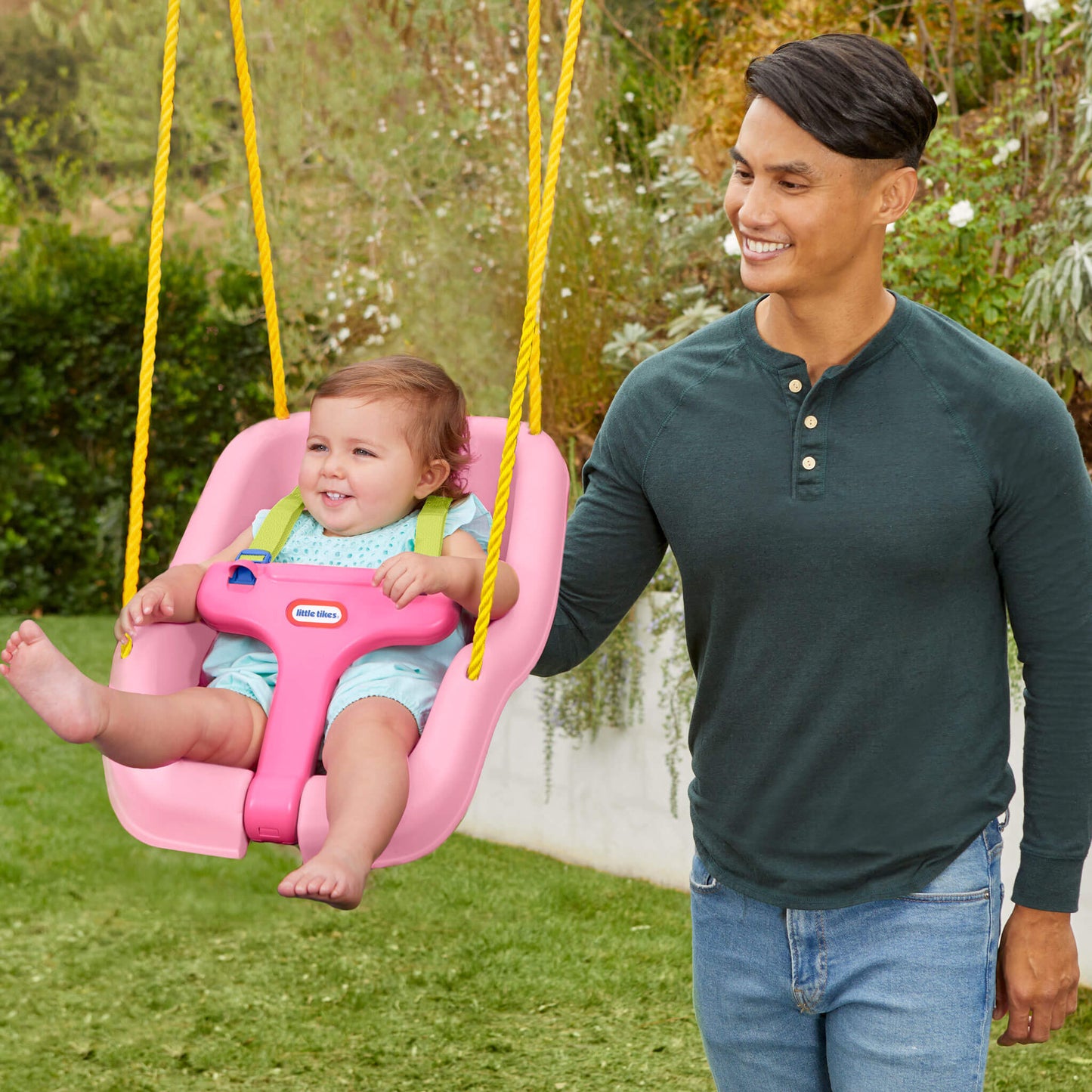 2-in-1 Snug 'n Secure Swing - Pink / Little Tikes Popular