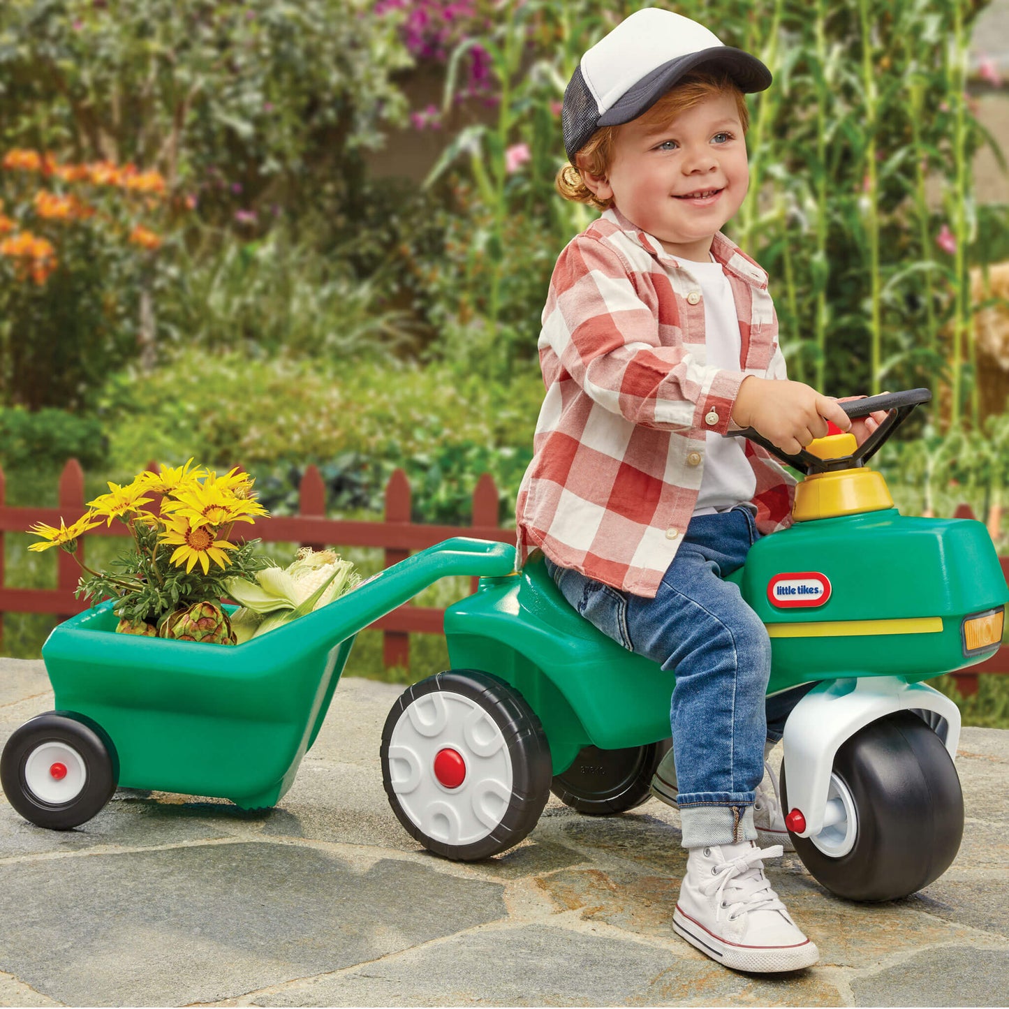 Tractor & Cart – Foot-to-Floor Toddler Ride-On / Little Tikes Great Value