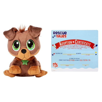 Rescue Tales Interactive Rottweiler Plush Toy | Adoptable Pet with Sounds & Movement / Little Tikes Quality