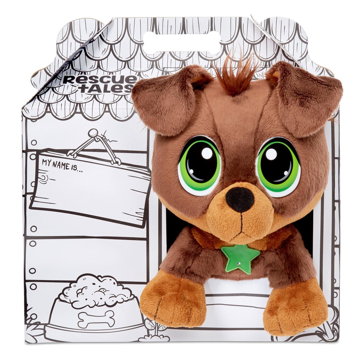 Rescue Tales Interactive Rottweiler Plush Toy | Adoptable Pet with Sounds & Movement / Little Tikes Quality
